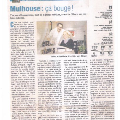 Article de presse restaurant le 4 Mulhouse centre